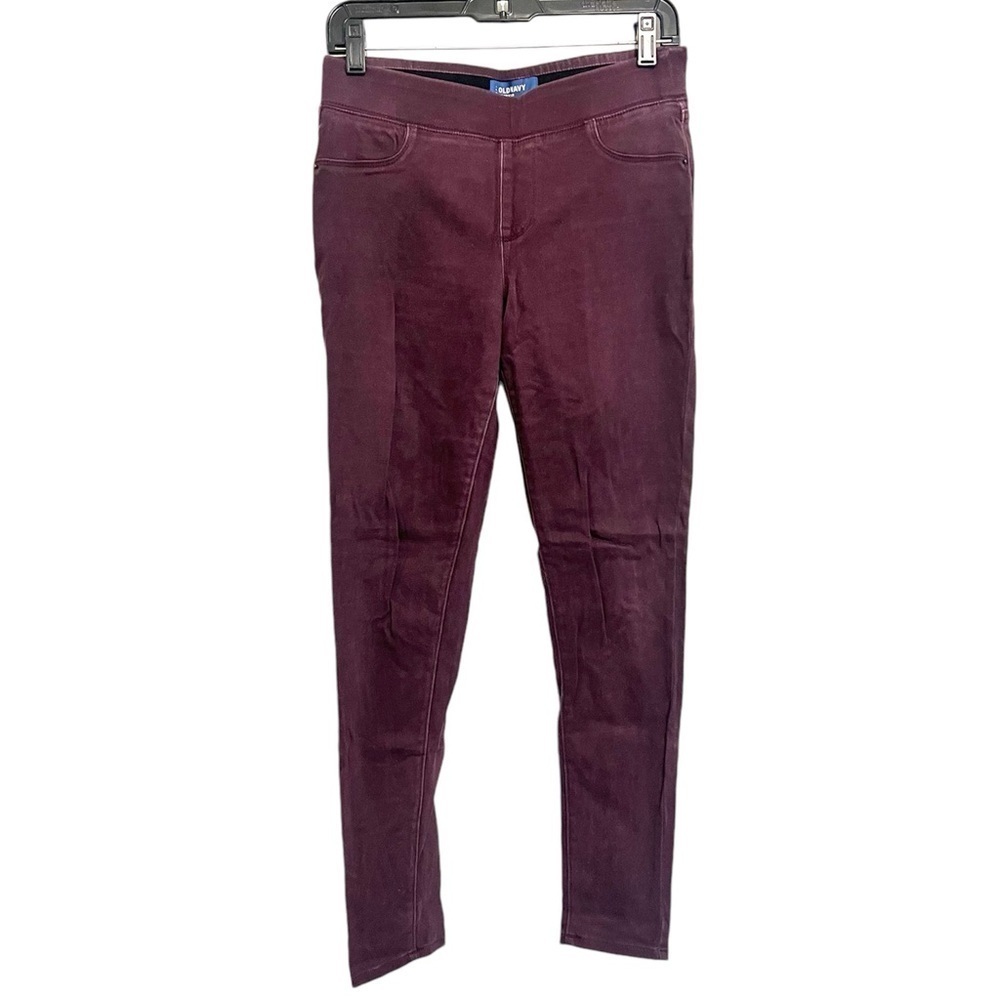 2/$15 Old Navy - Rockstar Maroon Mid-Rise Skinny Pants | Size 6